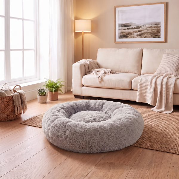 Petvito Cozy Round Plush Bed — For Pets Who Love to Curl Up