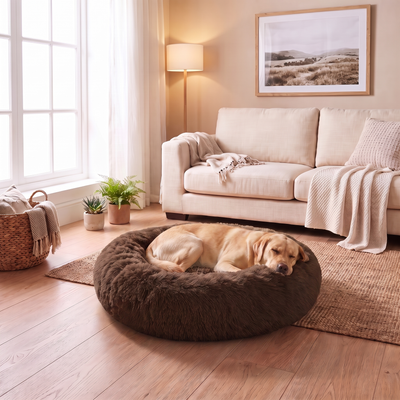 Petvito Cozy Round Plush Bed — For Pets Who Love to Curl Up