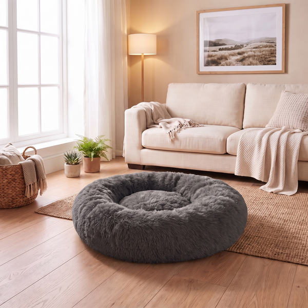 Petvito Cozy Round Plush Bed — For Pets Who Love to Curl Up