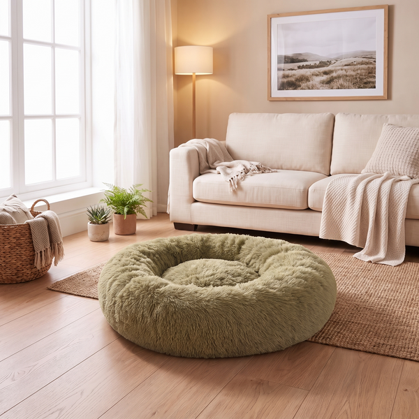 Petvito Cozy Round Plush Bed — For Pets Who Love to Curl Up