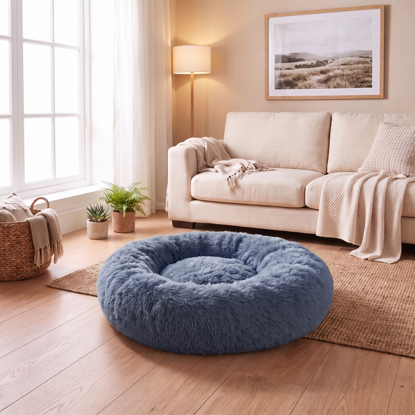 Petvito Cozy Round Plush Bed — For Pets Who Love to Curl Up