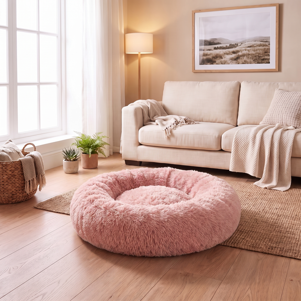 Petvito Cozy Round Plush Bed — For Pets Who Love to Curl Up