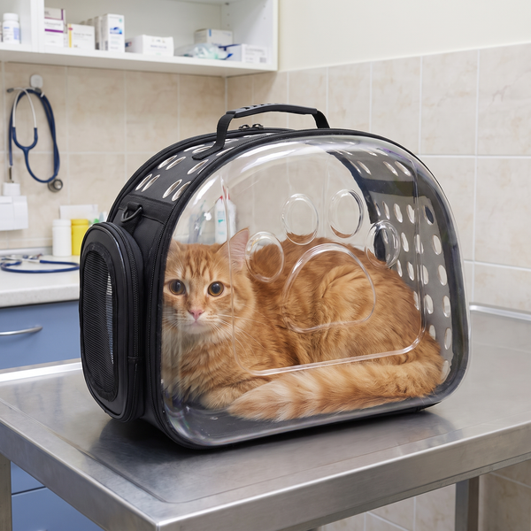 Petvito Clear View Pet Carrier Backpack — Transparent, Airline-Friendly Design